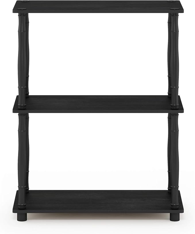 Furinno TURN-N-TUBE Storage Shelves, 3-Tier Book Shelf, Corner Shelf, Toolless - Image 7