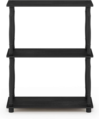 Furinno TURN-N-TUBE Storage Shelves, 3-Tier Book Shelf, Corner Shelf, Toolless - Image 7