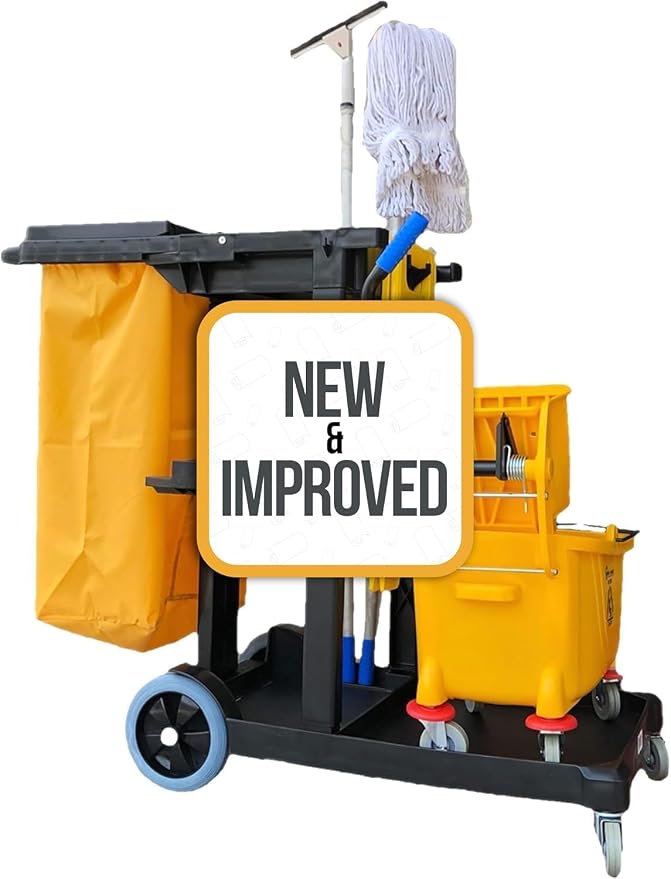 Simpli-Magic Premium Janitorial Utility Cart, Commercial by SIMPLI-MAGIC