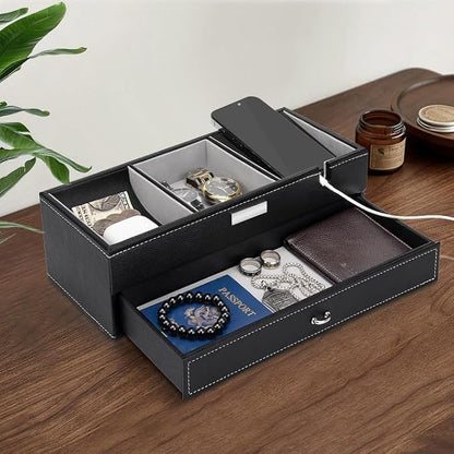 Baoyun Mens Valet Tray, Nightstand Organizers - Image 4