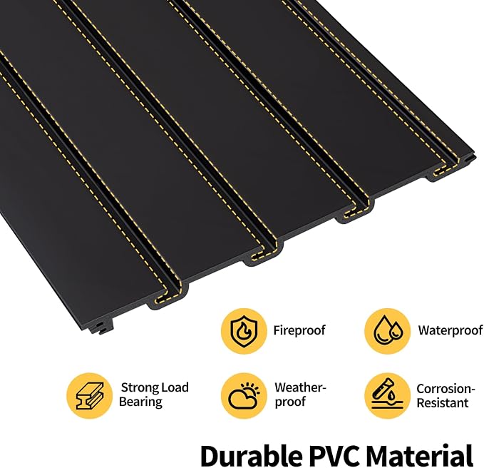 Slat Wall Panels 8x4 ft, Heavy-Duty PVC Garage Slatwall Panel - Image 3