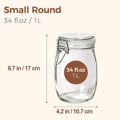 ComSaf Airtight Glass Canister Set of 3 - Image 2