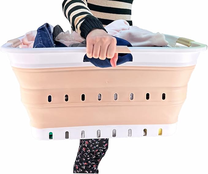SAMMART 42L Collapsible Plastic Laundry Basket - Image 7