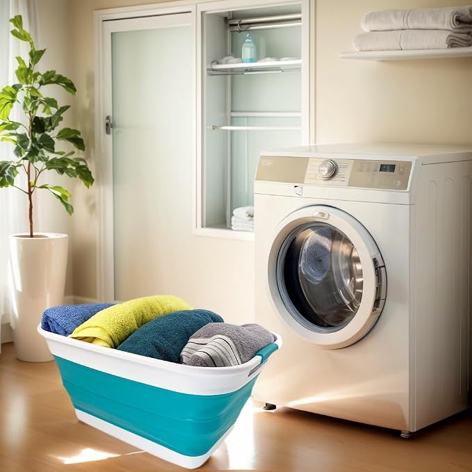 SAMMART 27L Collapsible Plastic Laundry Basket by SAMMART
