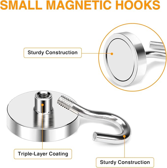 E BAVITE Magnetic Hooks, 120 LBS Heavy Duty Magnet - Image 4