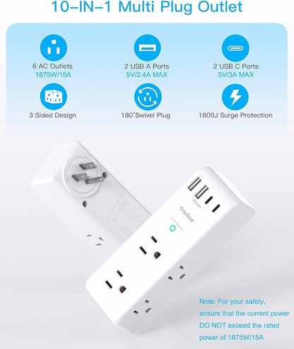 Surge Protector Outlet Extender - - Image 3