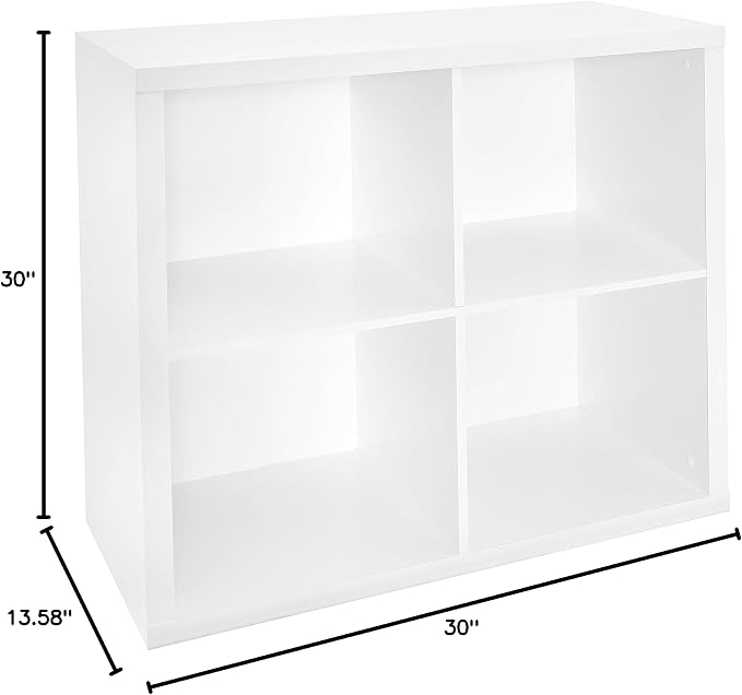 ClosetMaid 4 Cube Storage Shelf Organizer Bookshelf - Image 7