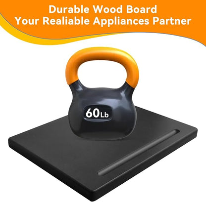 Wood Appliance Sliders with 360' Wheels, Sliding Tray - Image 6
