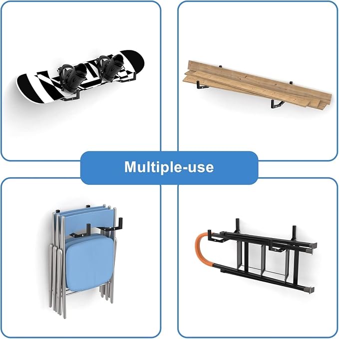 WALMANN Wall Mount Kayak Storage Rack, Kayak Hooks - Image 6