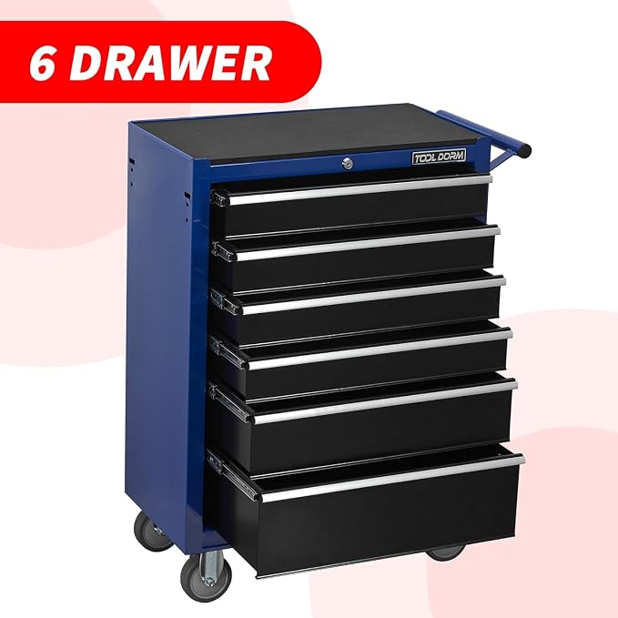 6-Drawer Rolling Tool Chest - Image 4