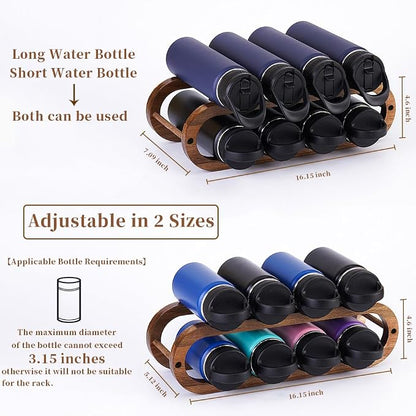 Navtcow Wine Rack and Water Bottle Organizer 2 in 1 - Image 3