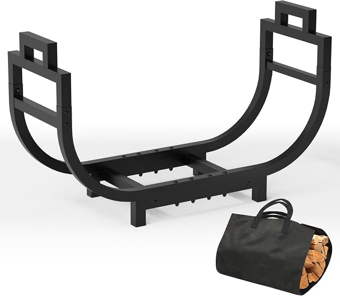 30 Inch Firewood Rack Outdoor Indoor - Image 9