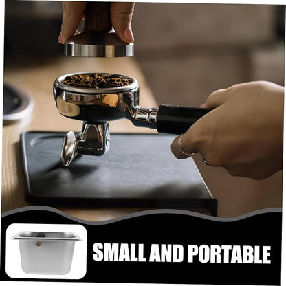 Stainless Steel Espresso Compact Coffee Ground Container - Image 6
