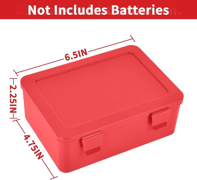FULLCASE Battery Storage Organizer Holder Holds 54 AA AAA Batteries, Box Cases - Image 3