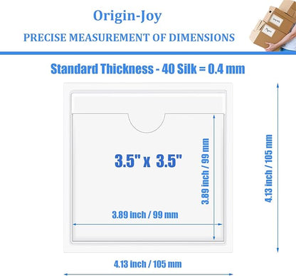 Origin-Joy 25 PCS Self-Adhesive Index Label Pockets - Image 2