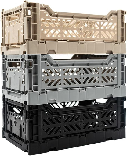 Collapsible Storage Box, Foldable Crate Organizer Bin by LunaCrates
