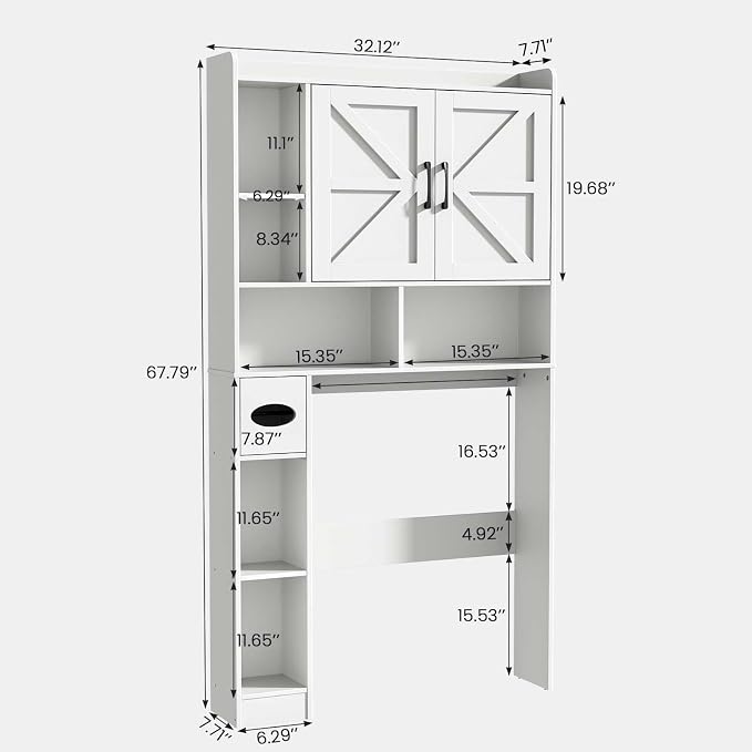 Vabches Over The Toilet Storage Cabinet - Image 2