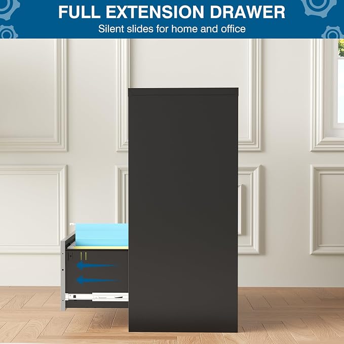 3 Drawer File Cabinet, Lateral Filing Cabinets - Image 6