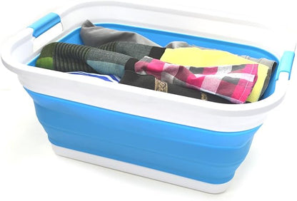 SAMMART Set of 2-41L Collapsible Plastic Laundry Basket-Pop Up Storage - Image 4
