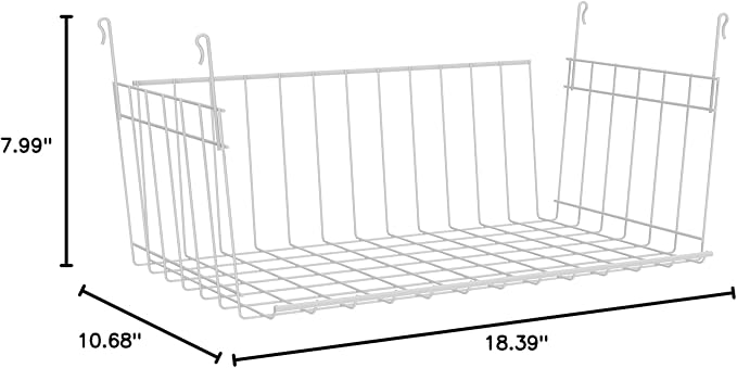 ClosetMaid Wire Hanging Shelf Basket - Image 9