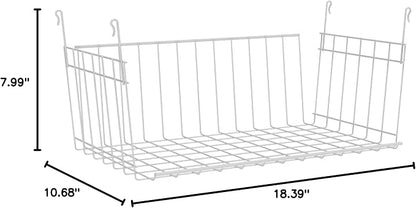 ClosetMaid Wire Hanging Shelf Basket - Image 9