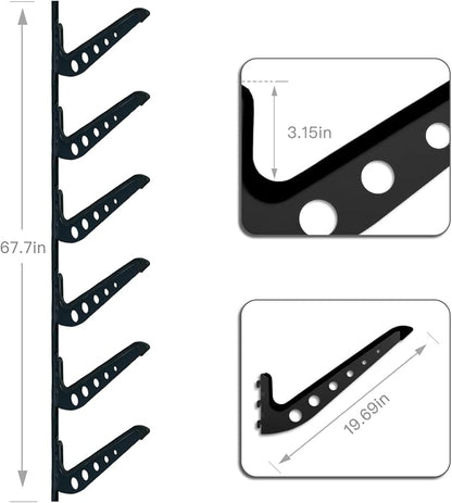 Snowboard Wall Mount, Adjustable 5/6 Board Surfboard Rack, Surfboard Wall - Image 2