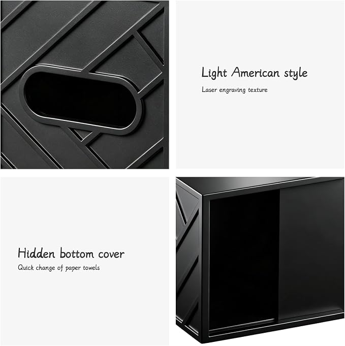 Aesthetic Tissue Box Cover, Modern Minimalist Remote Control Holder - Image 5