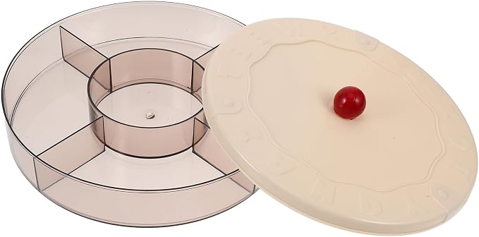 SOLUSTRE Snack Box with Lid and Multi-compartment Design by SOLUSTRE