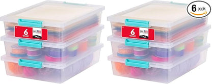 IRIS USA 6 Qt. Craft Storage Bins by IRISUSA