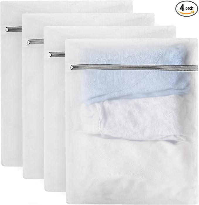 4 Pcs Mesh Laundry Bags for Delicates by Unknown