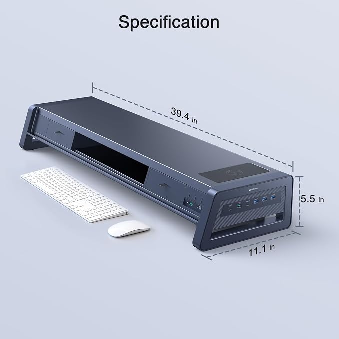 Vaydeer All-in-One Dual Monitor Stand Riser - Image 8