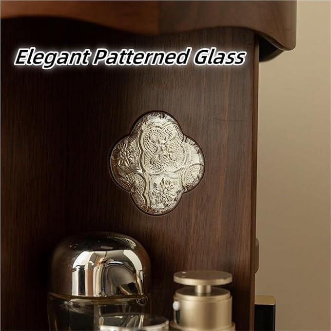 Retro 360° Rotating Makeup Organizer, 3-Tier Wooden Countertop Makeup Storage - Image 5