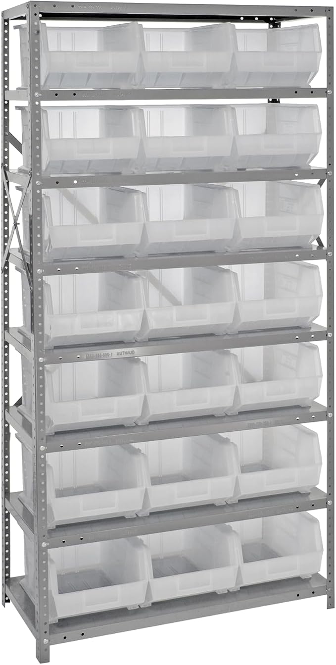 Quantum Storage Systems QSBU-255CL Giant Open Hopper Steel Shelving System by QuantumStorageSystems