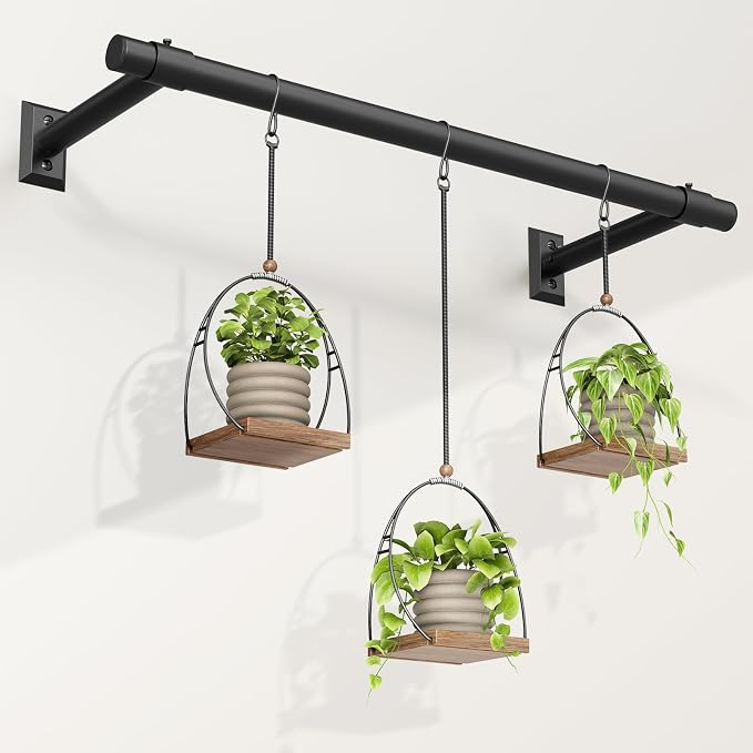 Window Plant Hanger for Indoor Plants, 32 Inch Hanging Plant Rod, 1 Inch by Unknown