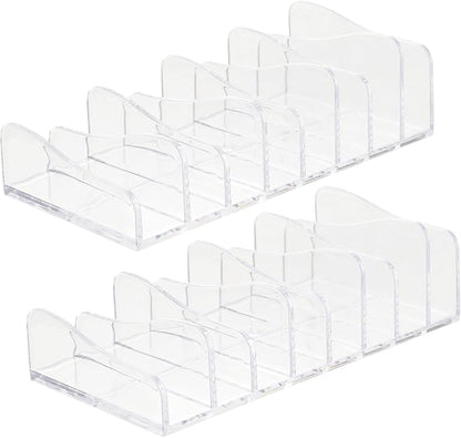 Uonlytech 2pcs Transparent Eyeshadow Palettes Organizer Makeup Holder Cosmetic by UONLYtech