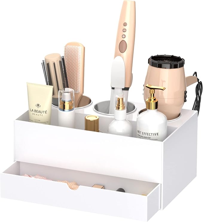 NIUBEE Hair Tool Organizer, Bathroom Countertop Blow Dryer Holder, Vanity Caddy by NIUBEE