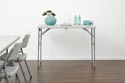 Office Star Resin Multipurpose Rectangle Table, 4-Feet Long, Height Adjustable - Image 2