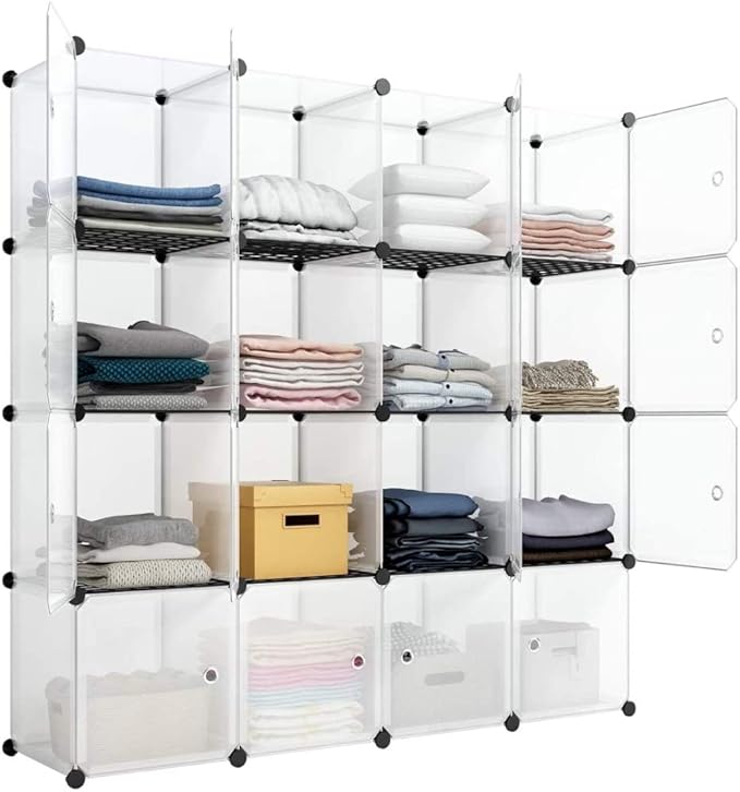16 Cube Storage Organizer, Closet Storage Shelves by NALLBEIRRAA