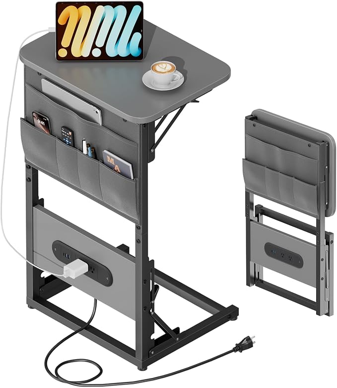 HLDIRECT C Shaped End Table by HLDIRECT