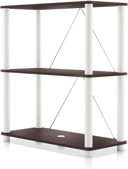 Homes: Inside + Out Apexa Modern 3-Tier Wide Shelving Units, Collectibles by HOMESInsideOut