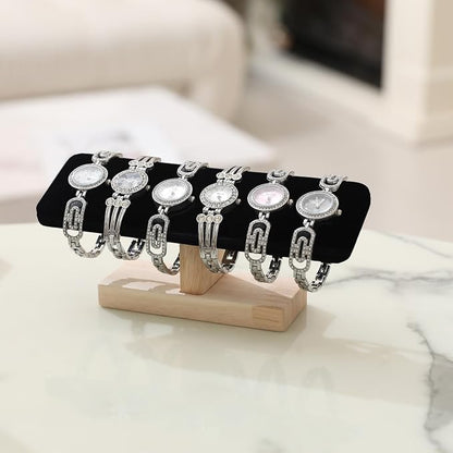 Wooden Watches Display Stands Base Watch Necklace Bracelet Organizer Rack - Image 3