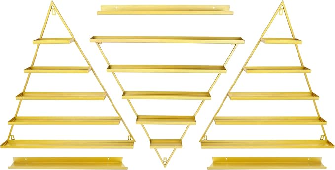 6PCS Nail Polish Racks, 5 Tiers Heart-Shaped Cosmetic Display Racks, Triangular - Image 8