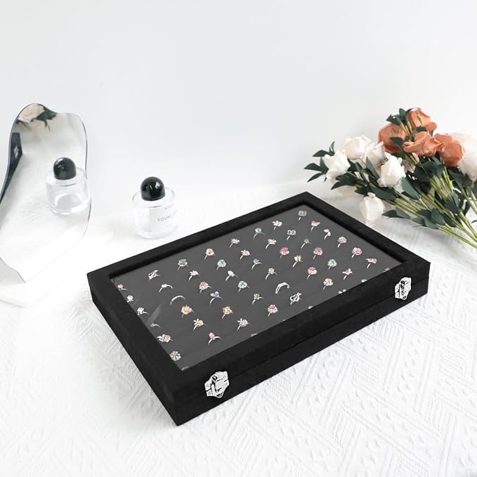 Wudygirl 7 Slot Ring Holder Organizer Display Tray - Image 4