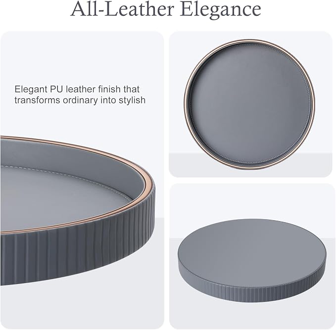 GORESE 12" Round Coffee Table Tray - Image 7