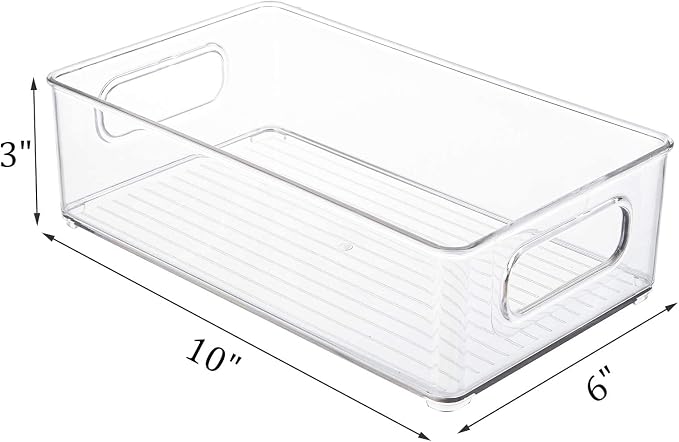 Kingrol 6 Pack Plastic Storage Bins - Image 2