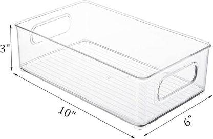 Kingrol 6 Pack Plastic Storage Bins - Image 2