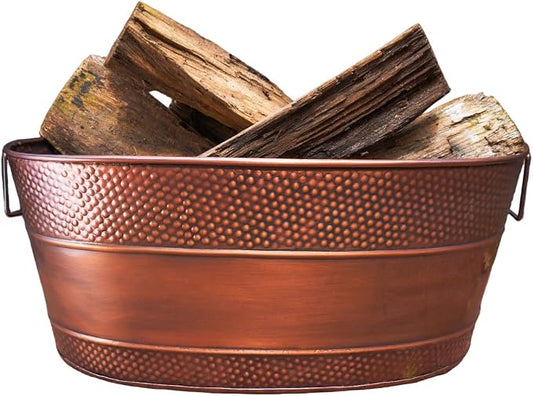 BREKX Copper Galvanized Firewood Storage Bin by BREKX