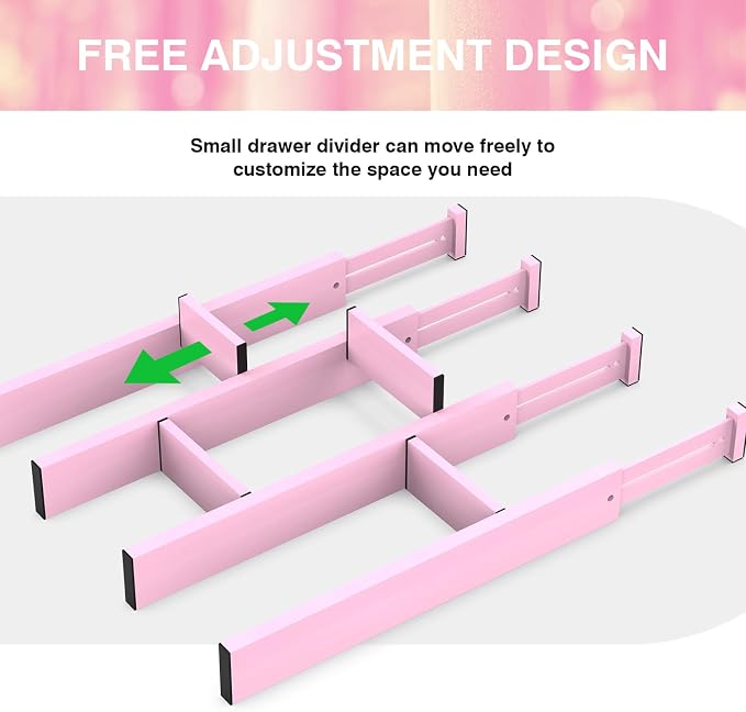 ANTOWIN Expandable Bamboo Drawer Dividers Organizers, Drawer Separators Splitter - Image 7