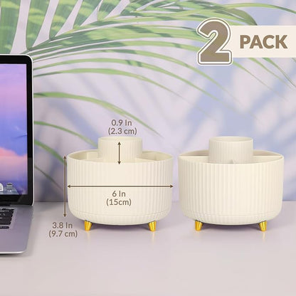 SKYDUE 2 Pack Pen Holder, 360 Degree Rotating Pencil Holder - Image 2