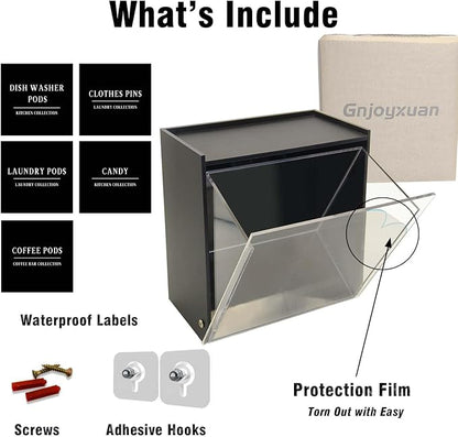 Laundry Pods Container, Acrylic Wall Mounted Organizer - Image 8